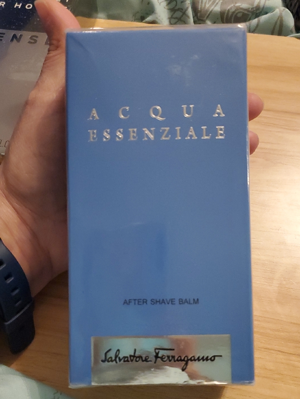 Salvatore Ferragamo Acqua Essenziale After Shave Balm - Light Blue and Silver